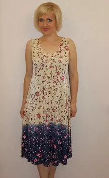 Платье трикотажное Либби (желто-синее) рр