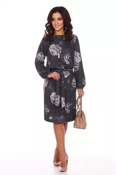 Платье трикотажное Лильяна (серое)