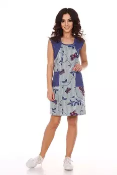 Платье трикотажное Лилле (оливковая полоса)