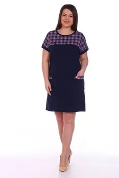 Платье трикотажное Лиллиан (синее) рр