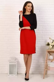 Платье трикотажное Лира (красное)