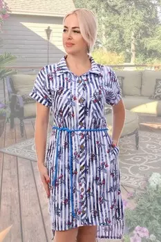 Платье трикотажное Лира (синее) рр