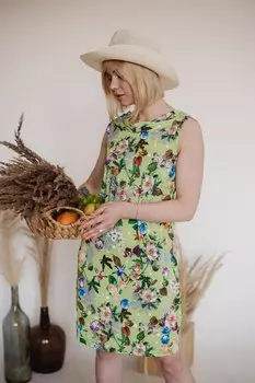 Платье трикотажное Лирика (салатовое) рр