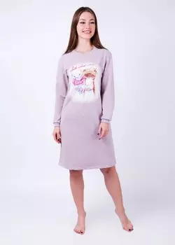 Платье трикотажное Литония (бежевое)