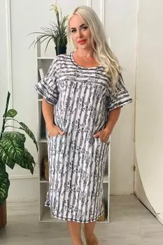 Платье трикотажное Ливистона (серое)