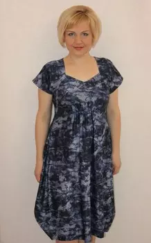 Платье трикотажное Лиззи (абстракция)