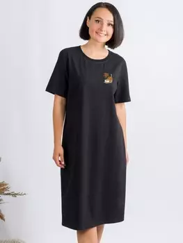 Платье трикотажное Любомила (черное)