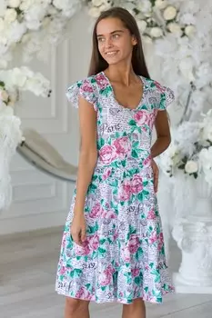 Платье трикотажное Лючана (письмо)