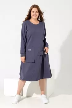 Платье трикотажное Люкс (серое)