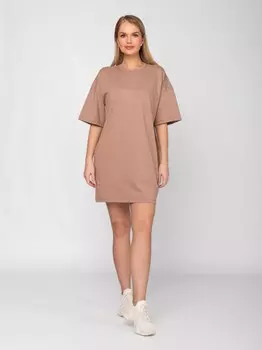 Платье трикотажное Магда (кофейное)