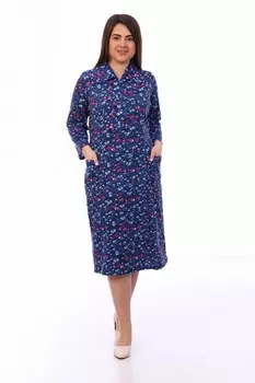 Платье трикотажное Маиза (синее)