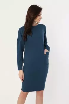 Платье трикотажное Малика (морская волна)