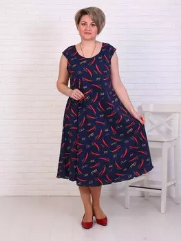 Платье трикотажное Мандиса (перчики)