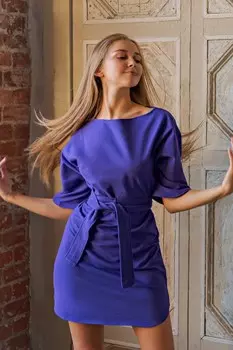 Платье трикотажное Марджори (фиолетовое)