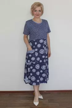 Платье трикотажное Маргарета (одуванчик)