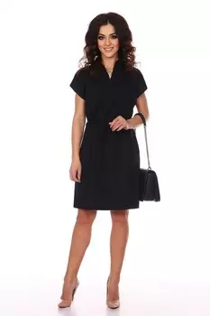 Платье трикотажное Марлена (черное)