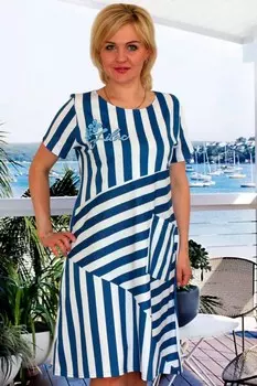 Платье трикотажное Марлин (полоса)