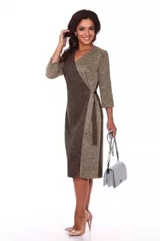 Платье трикотажное Марсель (кофейное)