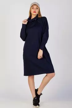 Платье трикотажное Марселлет (синее)