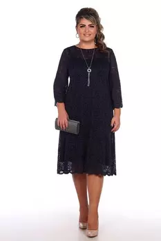 Платье трикотажное Мейрин (синее)