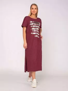 Платье трикотажное Мелисента (бордовое) рр