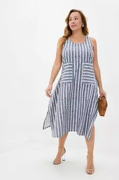 Платье трикотажное Мерида (серо-синее) рр