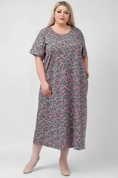 Платье трикотажное Мерри (пепельная мята)