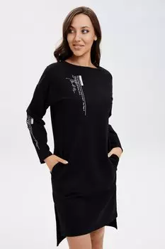 Платье трикотажное Меррилин (черное)