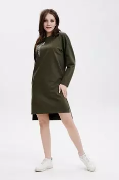Платье трикотажное Меррилин (хаки)