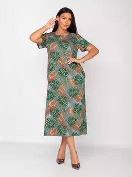 Платье трикотажное Михримах (папортник)