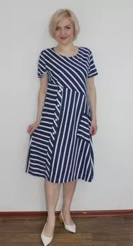 Платье трикотажное Миллэй (темно-синее) от