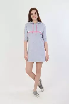 Платье трикотажное Мисти (серое)