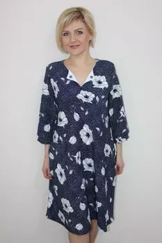 Платье трикотажное Моника (цветы) рр