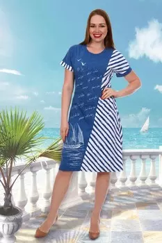 Платье трикотажное Море рр