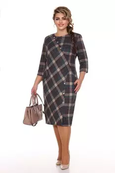 Платье трикотажное Мурена (изумрудное)