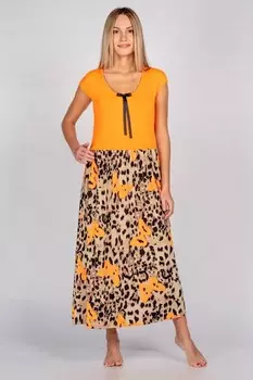 Платье трикотажное Неон (оранжевое) рр