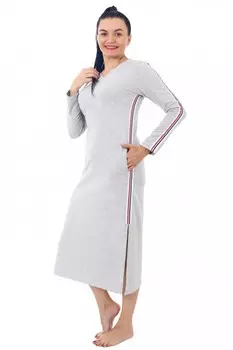 Платье трикотажное Никки (серое)