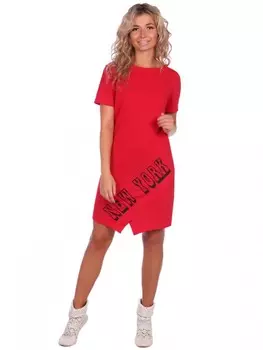 Платье трикотажное Нисса (красное) рр
