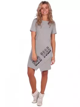 Платье трикотажное Нисса (серое) рр