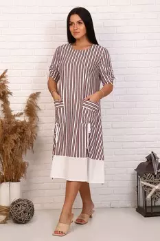 Платье трикотажное Нивета (белое)