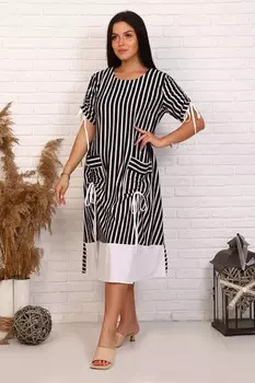 Платье трикотажное Нивета (черное)