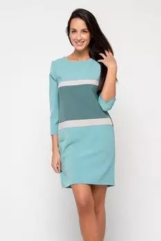 Платье трикотажное Омега (бирюзовое)
