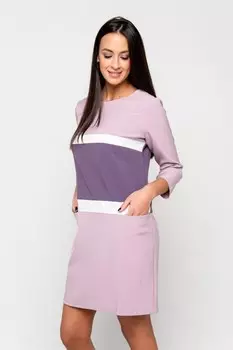 Платье трикотажное Омега (черничное)