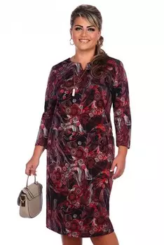 Платье трикотажное Опалин (бордовое) рр