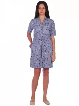 Платье трикотажное Орхид (синее) рр