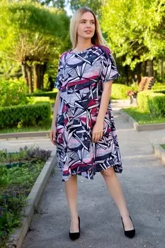 Платье трикотажное Осколки