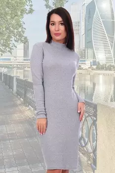 Платье трикотажное Панамера (серое)
