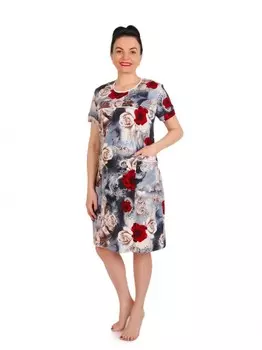 Платье трикотажное Павла (розы) рр