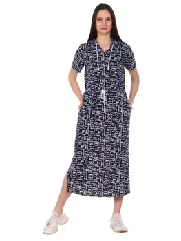 Платье трикотажное Перли (темно-синее) рр