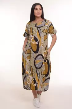 Платье трикотажное Персис (желтое) рр